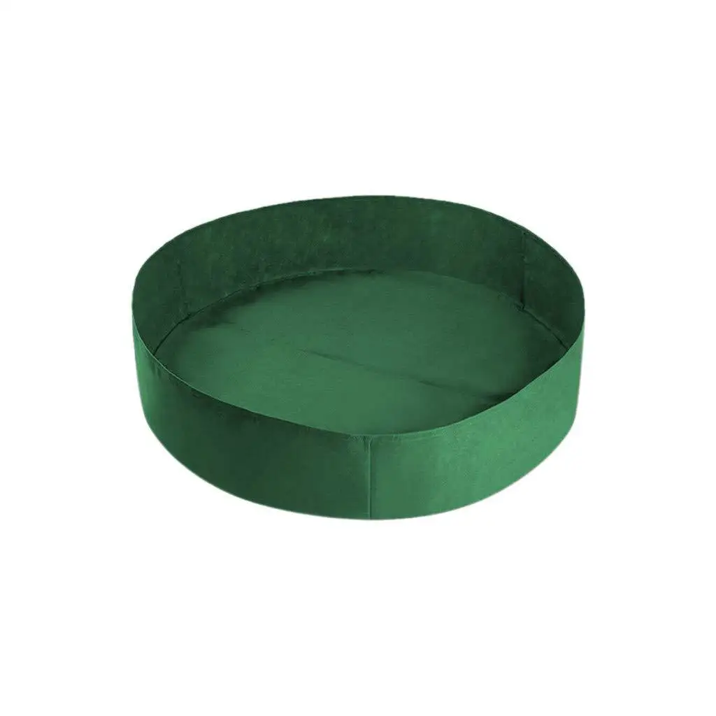 Fabric Planter Black Green Round 60x20cm 90x30cm