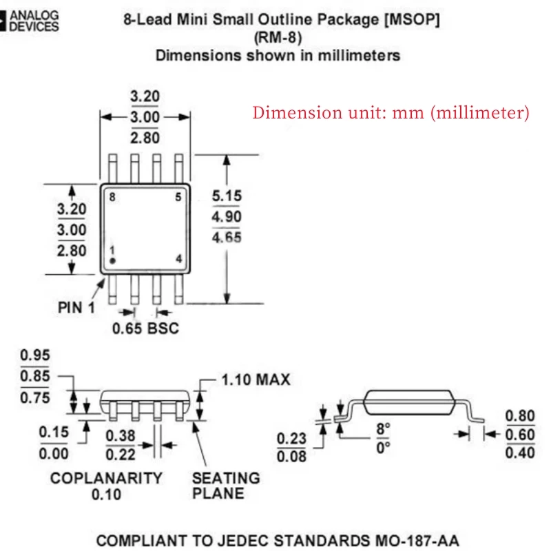 Best Price MSOP8 Microchip Probe TVSP8 Patch Dense Pin Burning Spring Thimble Automotive Car 8 Pin 0.65mm Pitch for Digiprog
