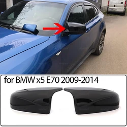 High Quality Mirror Cover M Style Car Side Rearview Mirror Cover Cap Trim For BMW X5 E70 2008-2013 Rear View Mirror Caps