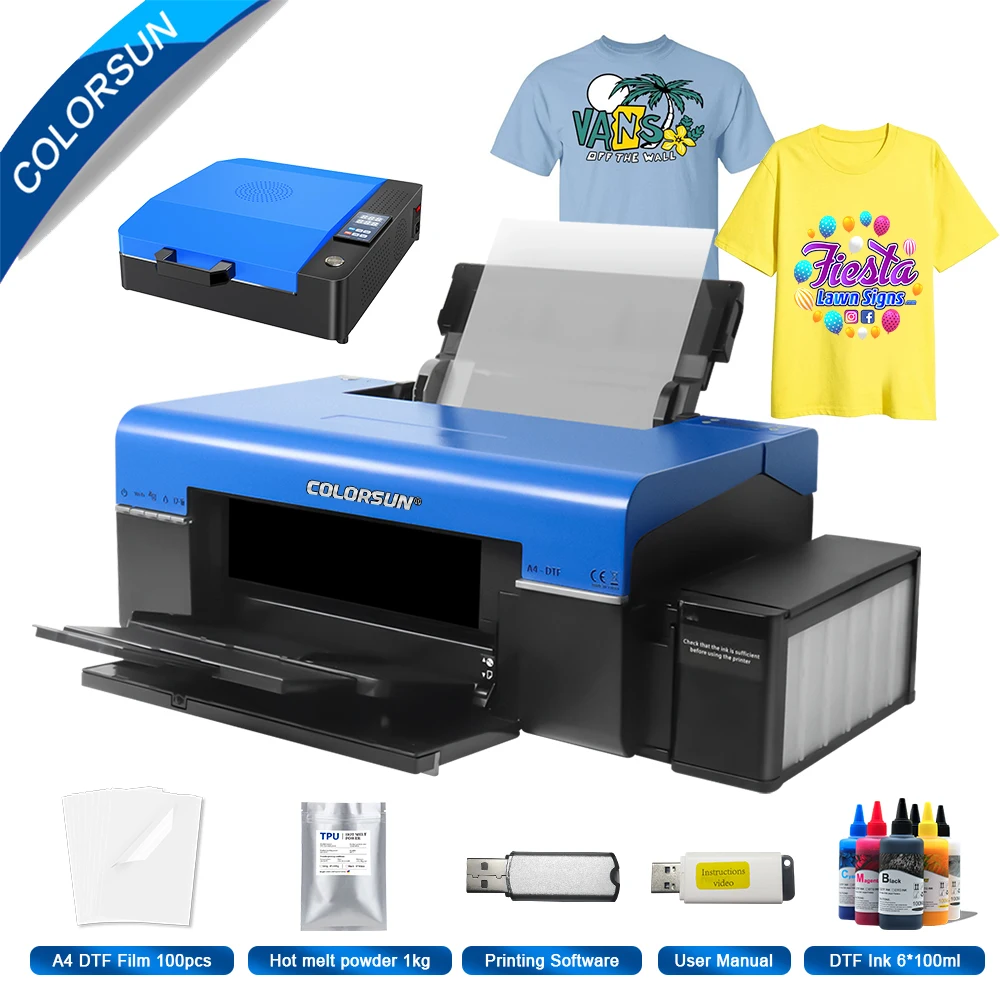 

Colorsun A4 DTF Printer For Epson L805 Impresora dtf T-Shirt Printer Machine DTF Transfer Printer For T-shirt Hoodies Shoes