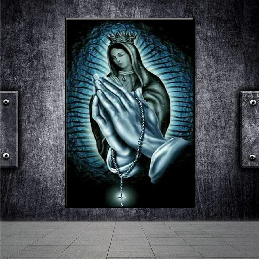 5D DIY Diamond Embroidery Picture Religious Virgin Mary Of Rhinestone Diamond Painting Cross Stitch Mosaic New Arrival Wall Art