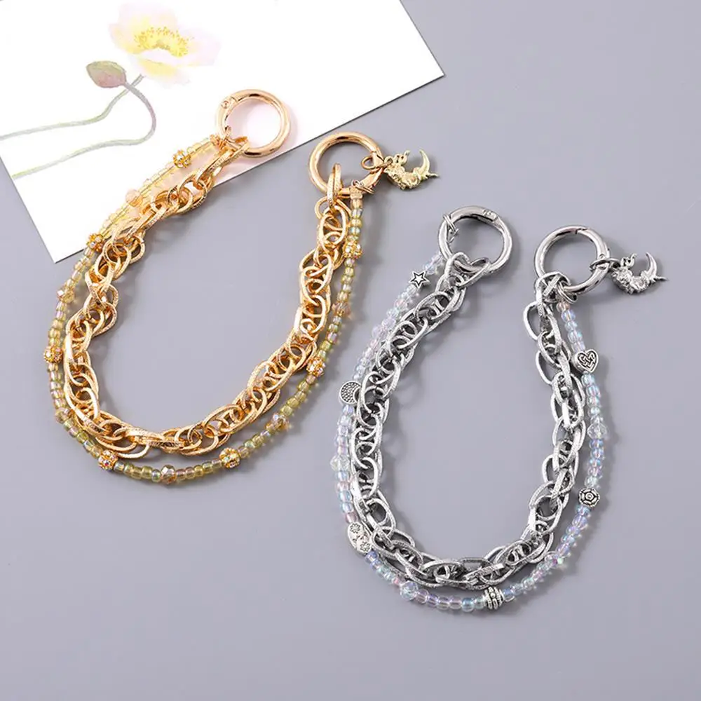 

1PC Bead Purse Chain Short Handle Replacement Bag Chain Strap Metal Shoulder Chain Handbag Chain Accessories For Purse Bags New