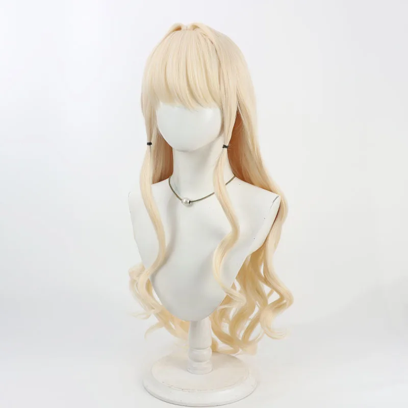 Juego Nikke la diosa de la victoria corona Cosplay peluca fiesta de Halloween Prop pelo sintético fibra resistente al calor + gorro de peluca