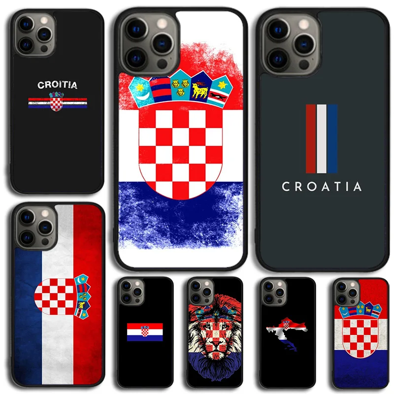 Croatia Flag Phone Case Cover For iPhone 15 16 14 XR XS 11 12 13 Mini Pro MAX Plus