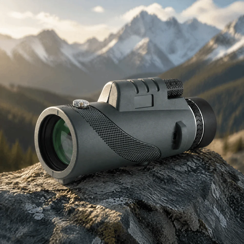 High Power Monocular Telescope 10X Low Light Vision High Power Monocular Lightweight Ergonomically Shaped Optical Accessory