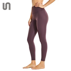 Mulheres leggings de treino agachamento carga à prova 25 polegadas alta cintura atlética yoga calças elásticas magro sexy quadris levantamento