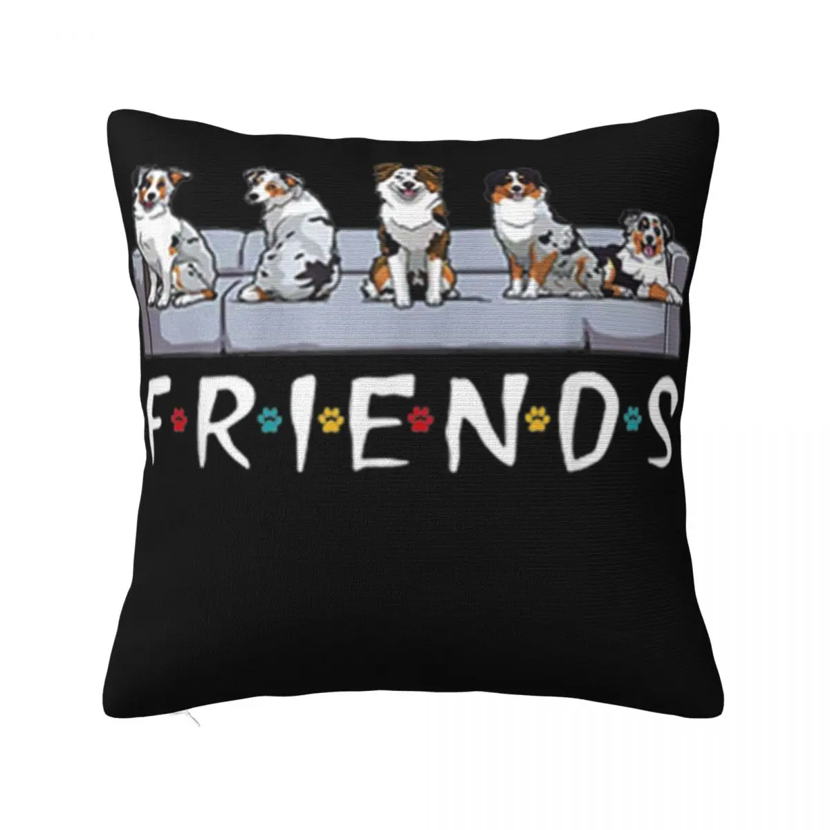 Australian Shepherd Friends Dog Lovers Geek Summer Style Original Autumn Many Colors New Arrival Winter Unique Pillow Case