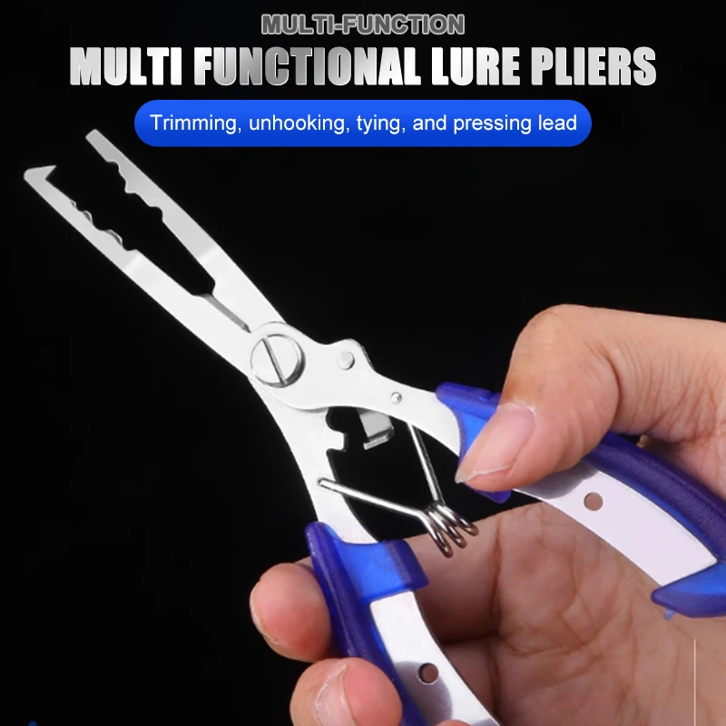 Curved Mouthed Fishing Pliers, Stainless Steel Powerful Horse Fish Line Scissors, Multifunctional Road Pliers
