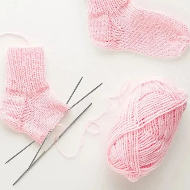 

3PCS Circular Knit Needles Knitting Metal Cable Circular Knitting Needles Set Knitting for Babies Sleeves Socks Accessories