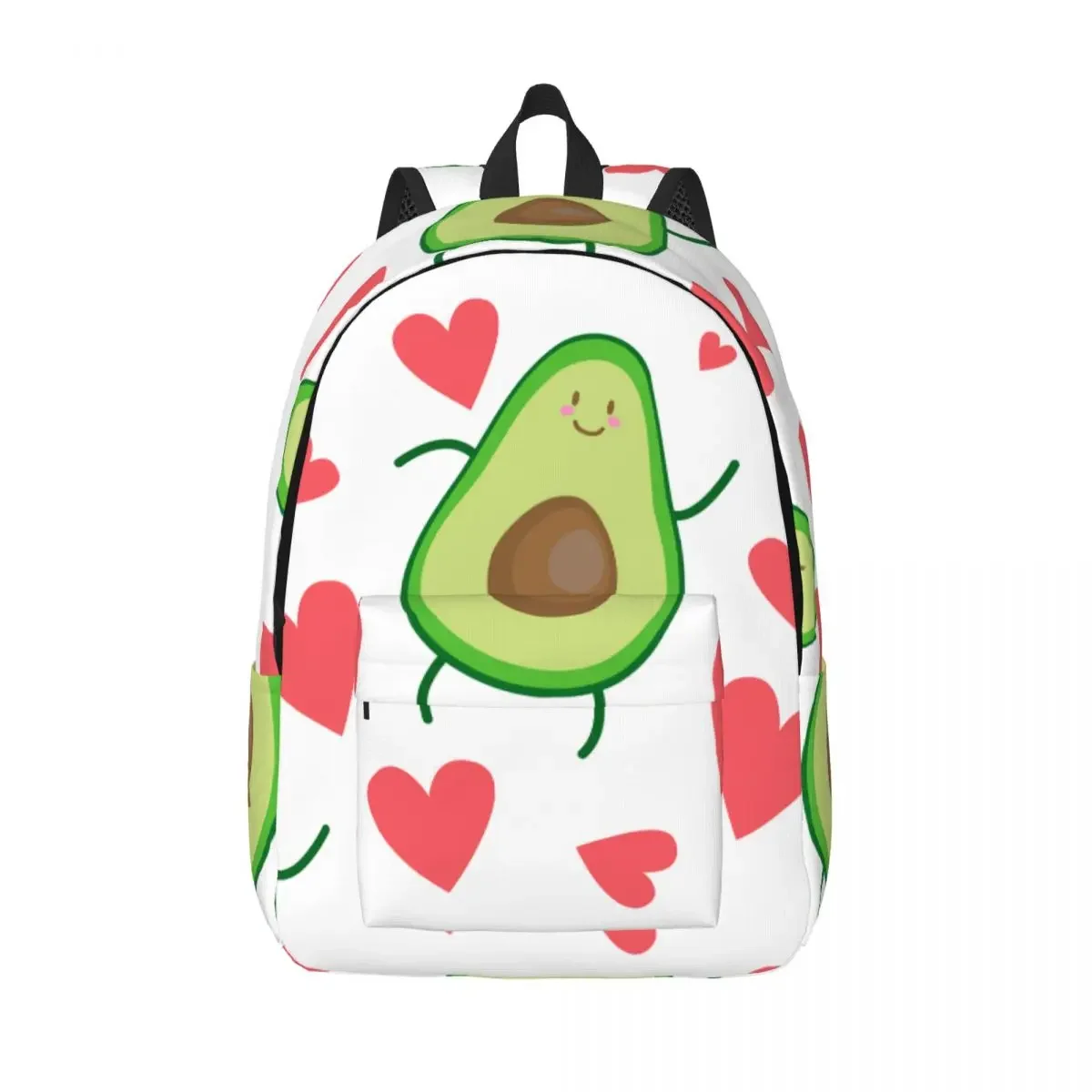 

Student Bag Avocado Heart Pattern Backpack Parent-child Lightweight Backpack Couple Laptop Bag