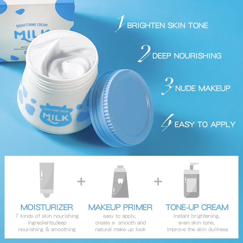 Laikou Milk Suyan Cream Whitening Moisturizing Moisturizing Nourishing Firming Hydrating Cream Facial Gentle & Nourishing Skin - Image 2