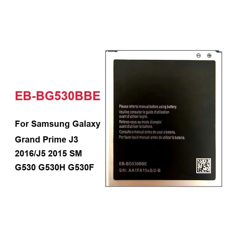Battery EB-BG570ABE / EB-BG57CABE EB-BG530BBE EB-BJ510CBC For Samsung Galaxy Grand Prime J5 2016 Pro 2017 2015