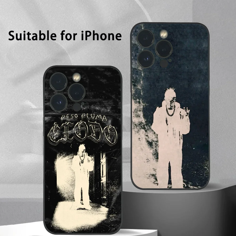 Cantor P_Peso Pluma Exodo Cool Phone Case Para iPhone 16 15 14 13 Pro Max Plus Mini Preto Fosco Soft Shell Funda