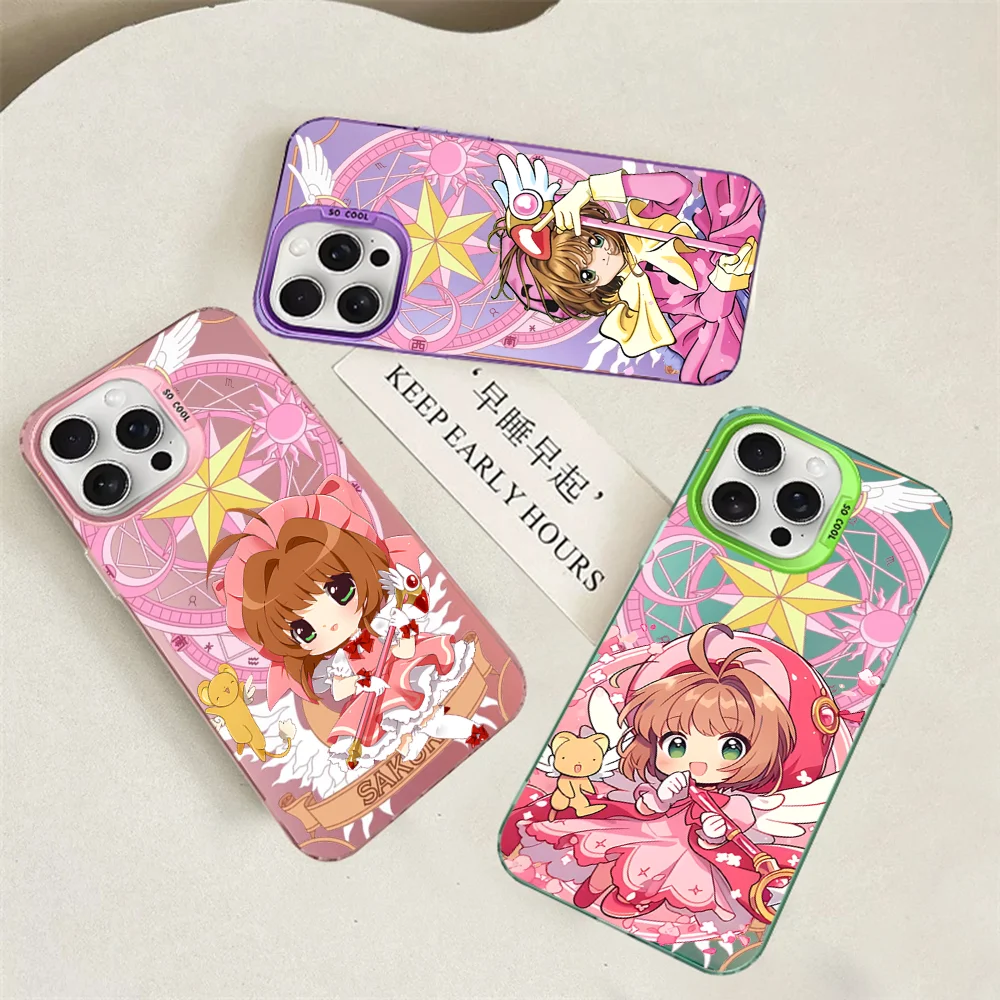 

Anime Cardcaptor Sakura Phone Case For IPhone 16 15 14 13 12 11 Pro Max X XR XSMAX 8 7 Plus Matte Shockproof Back Cover