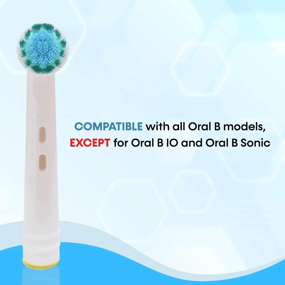 4/8/12/16/20PCS Soft Bristles Fit for Sensitive Gums Care Brush Head Nozzles for Oral B Type 3756 3757 3744 3765 4729 4731 4739