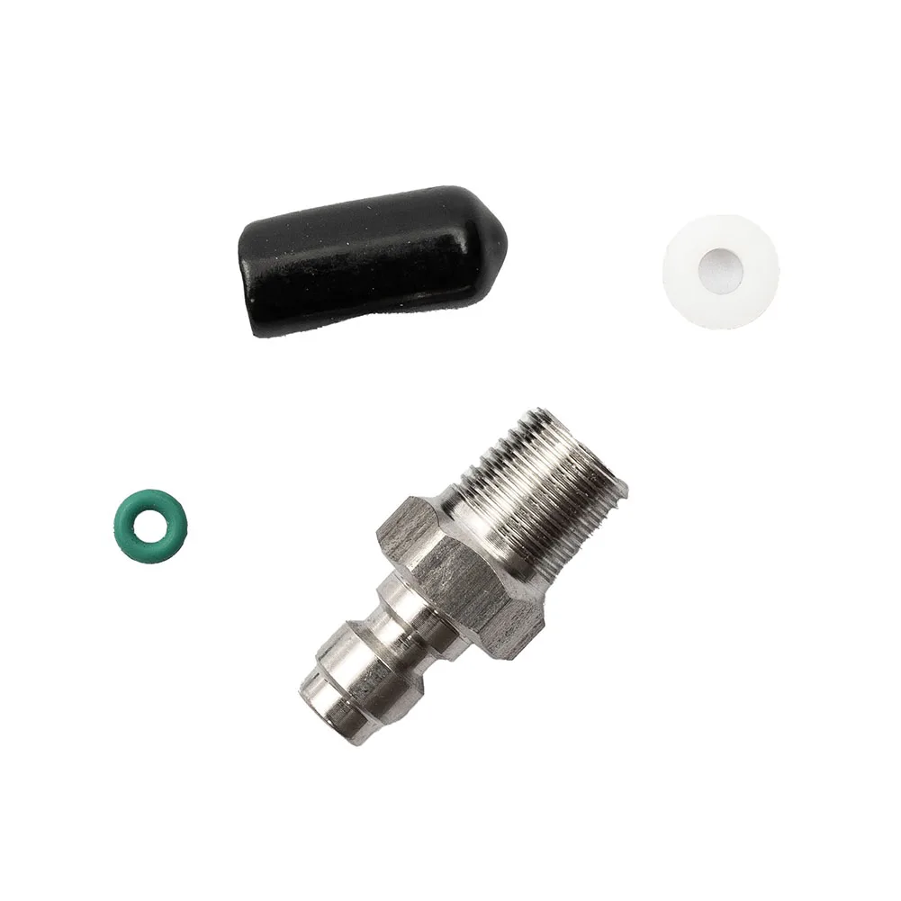 8MM One-Way Valve Filled Pacifier Stainless Steel Quick Connector Male For M10 1/8NPT //////////////////////////////////////////