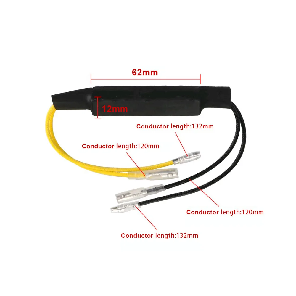 

1pc Motorcycle LED Signal Lamp Error Decoder Motorcycle Indicator Light Load Resistor Motorcycle 12V 21W Flashing Light Resistor