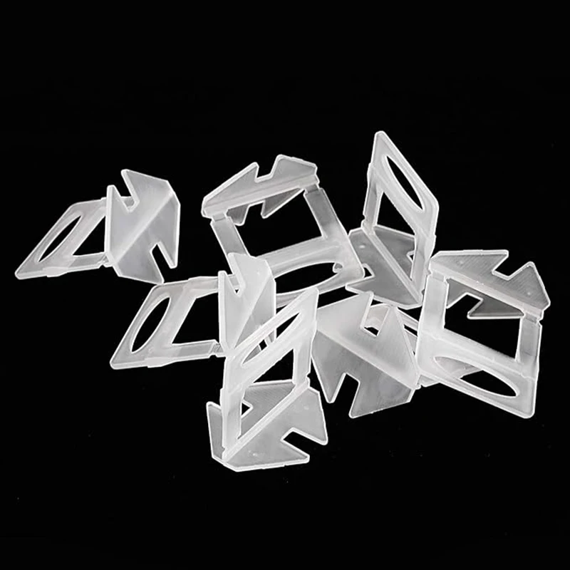 100PCS Tile Leveling System Clips 1-3mm DIY Tiles Leveler Spacers Tile Leveling System for Professional Ceramic Tile and Stone