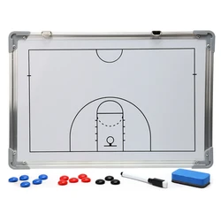 1 aluminum alloy frame magnetic basketball tactical board game training coach sand table command board