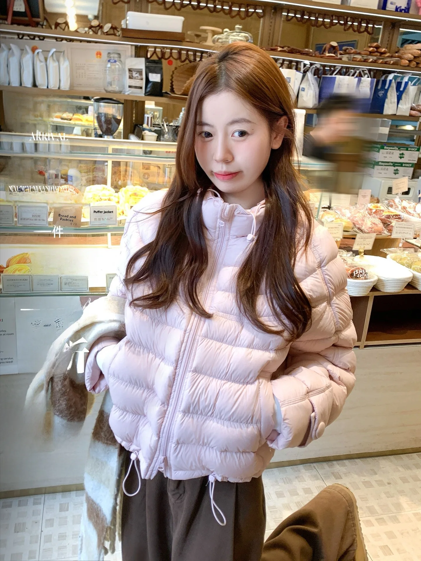 

Розовое или легкое теплое женское пальто Du down Jaet, свободное корейское пальто свободного покроя, 90% белое пальто Du Feather