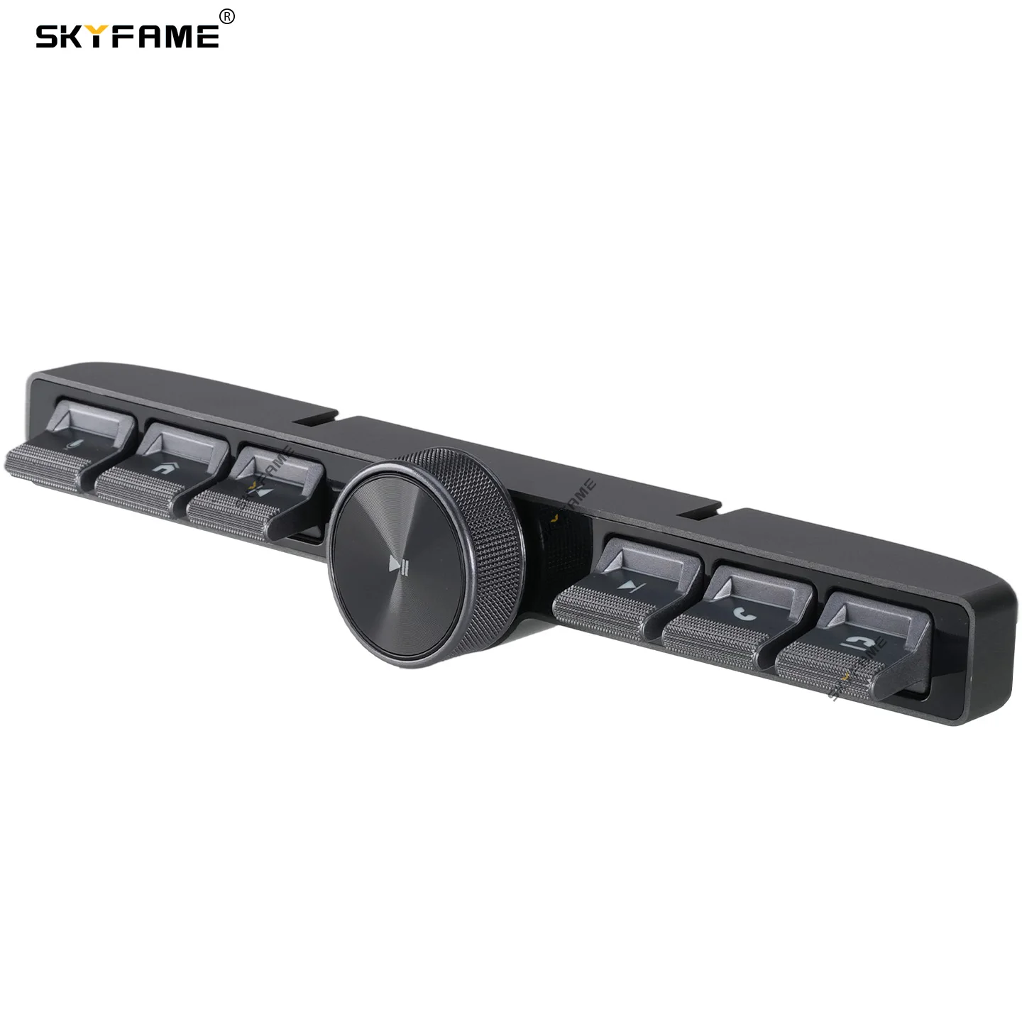 7 Keys Wireless Multimedia Remote Control Blue LED Vehicle Controller Volume Adjuster Answer Phone Calls For Navigation Player
