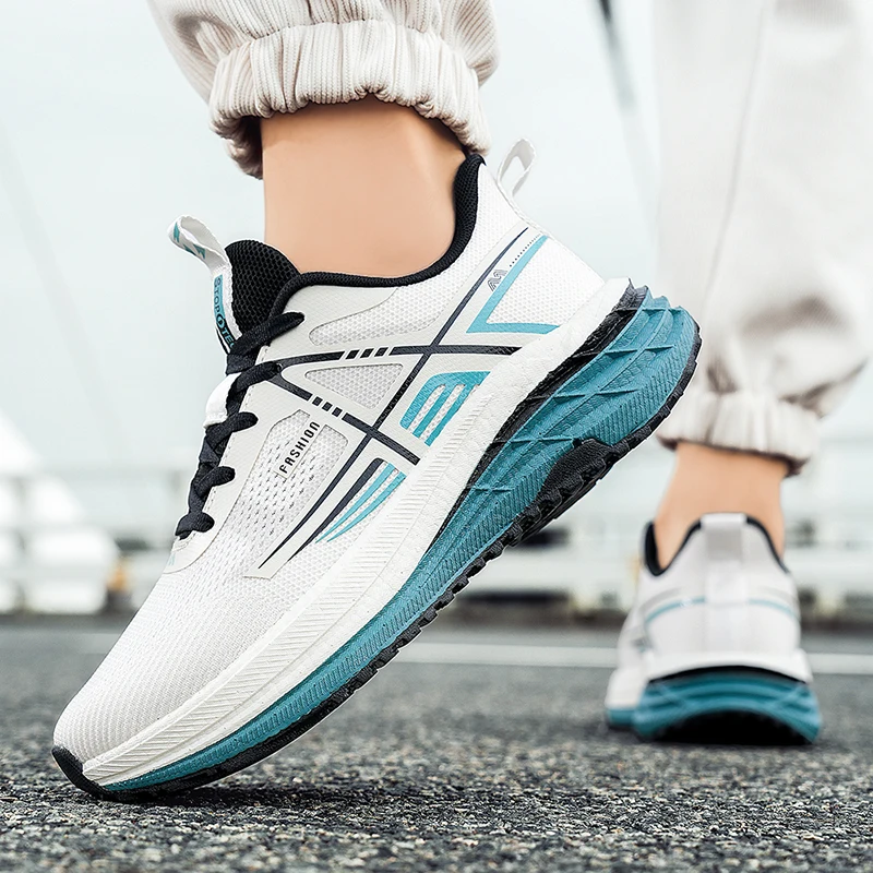 

2025Summer Breathable Comfortable High-Quality Men's Sports Shoes Non-Slip Wear-Resistant Sole Running Shoes Trendy Shoes39-44