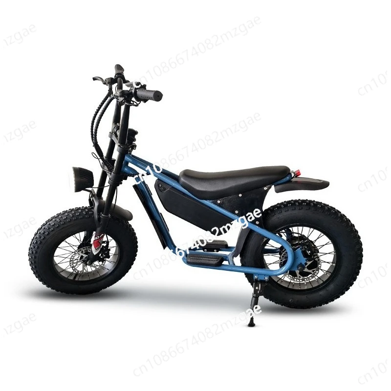 

16 inch retro wide tire electric bicycle snow off-road beach lithium battery moped