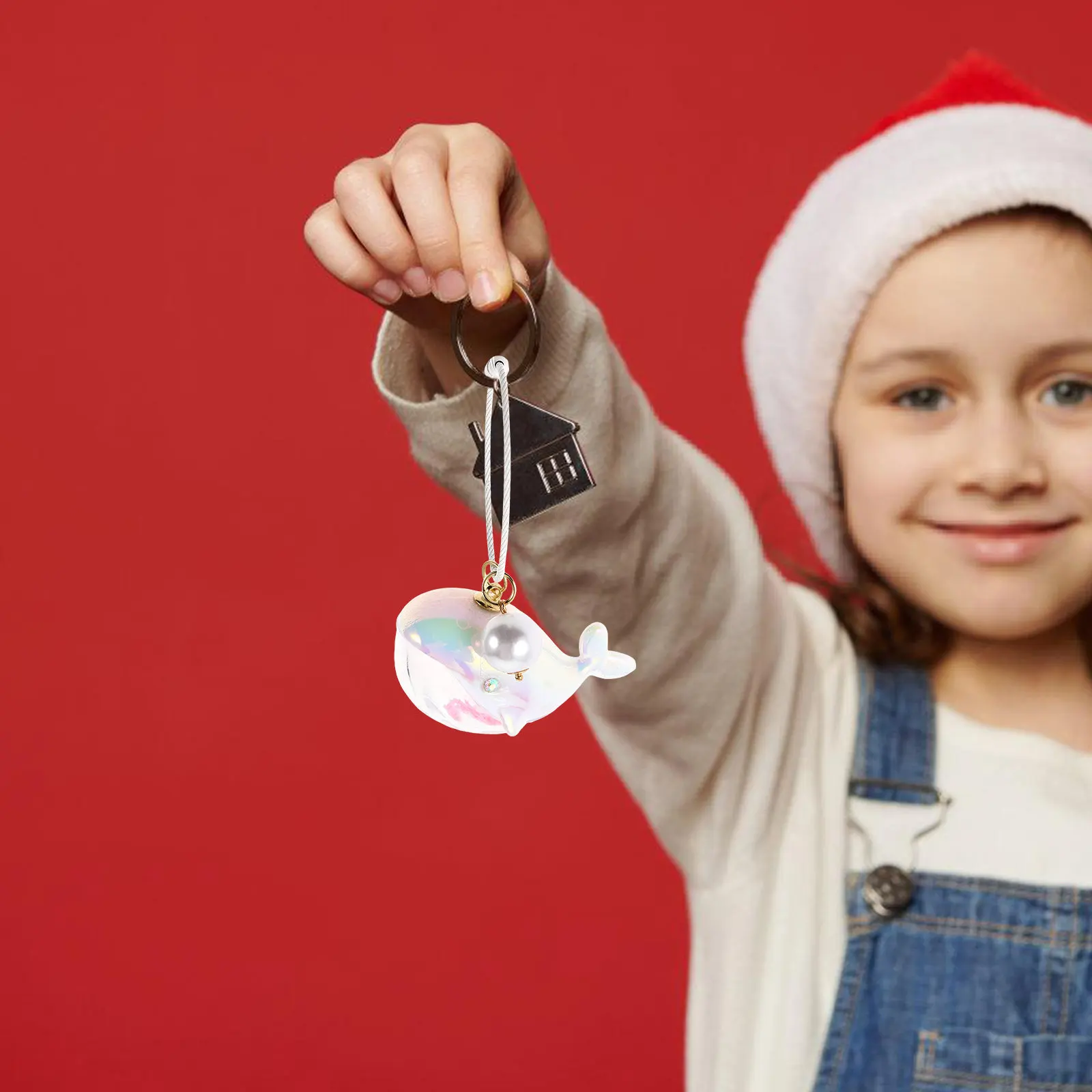 

Whale Keychain Cute Soft Cuddly Design for Car Keys Bag Backpack Purse Charm Ornament Lovely Mini Whale Theme Accessory