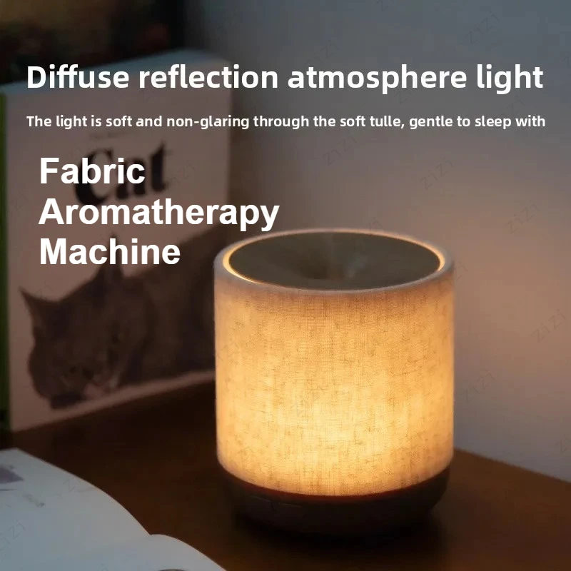 Fabric 200ml Ultrasonic Aromatherapy Machine Home Silent Small Desktop USB Humidifier Aromatherapy Machine