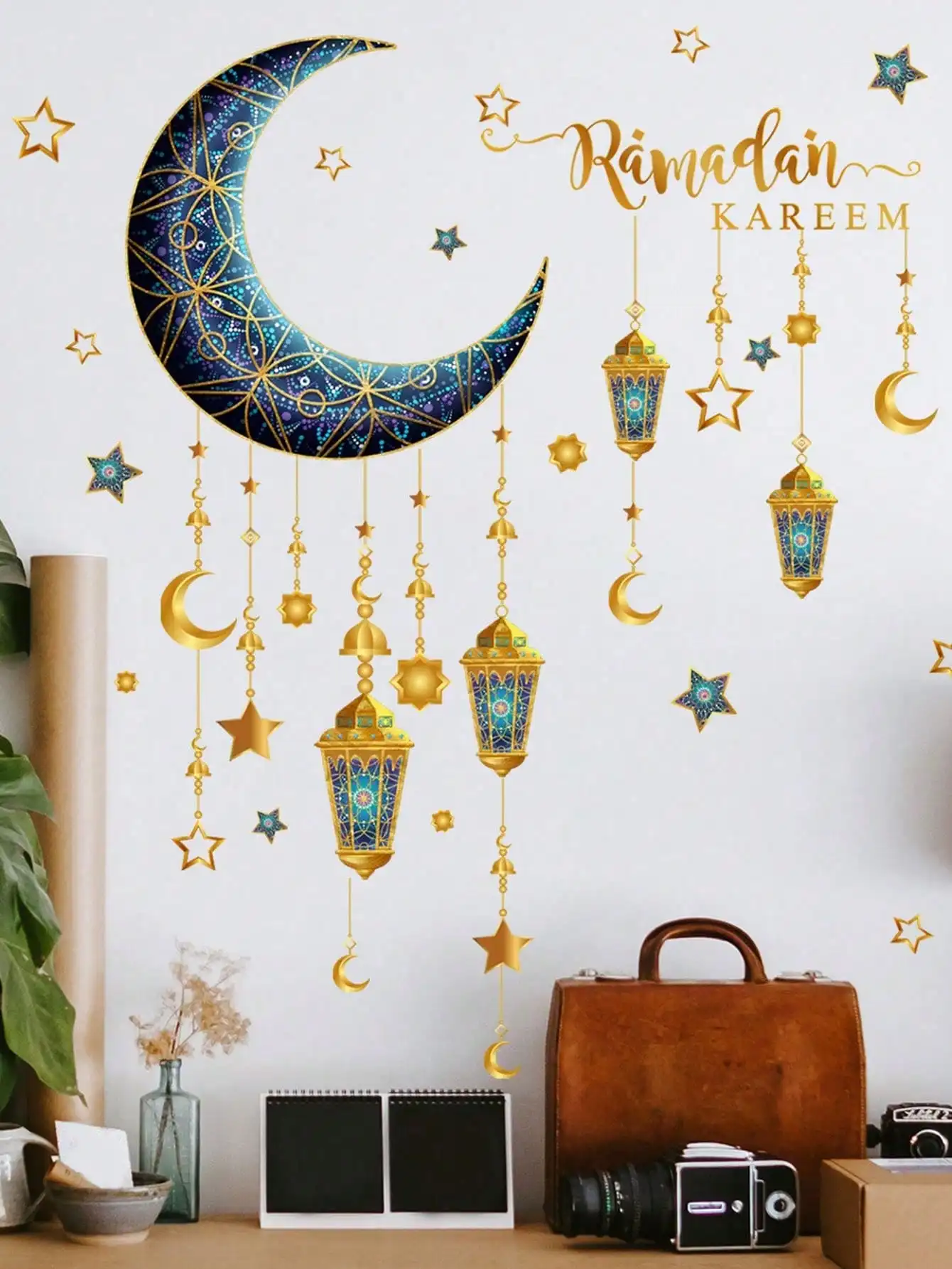 Eid Stickers, Islamic Muslim Party Supplies, Waterproof Stickers, Ramadan Holiday Party Decorations, Ramadan Stickers view 3