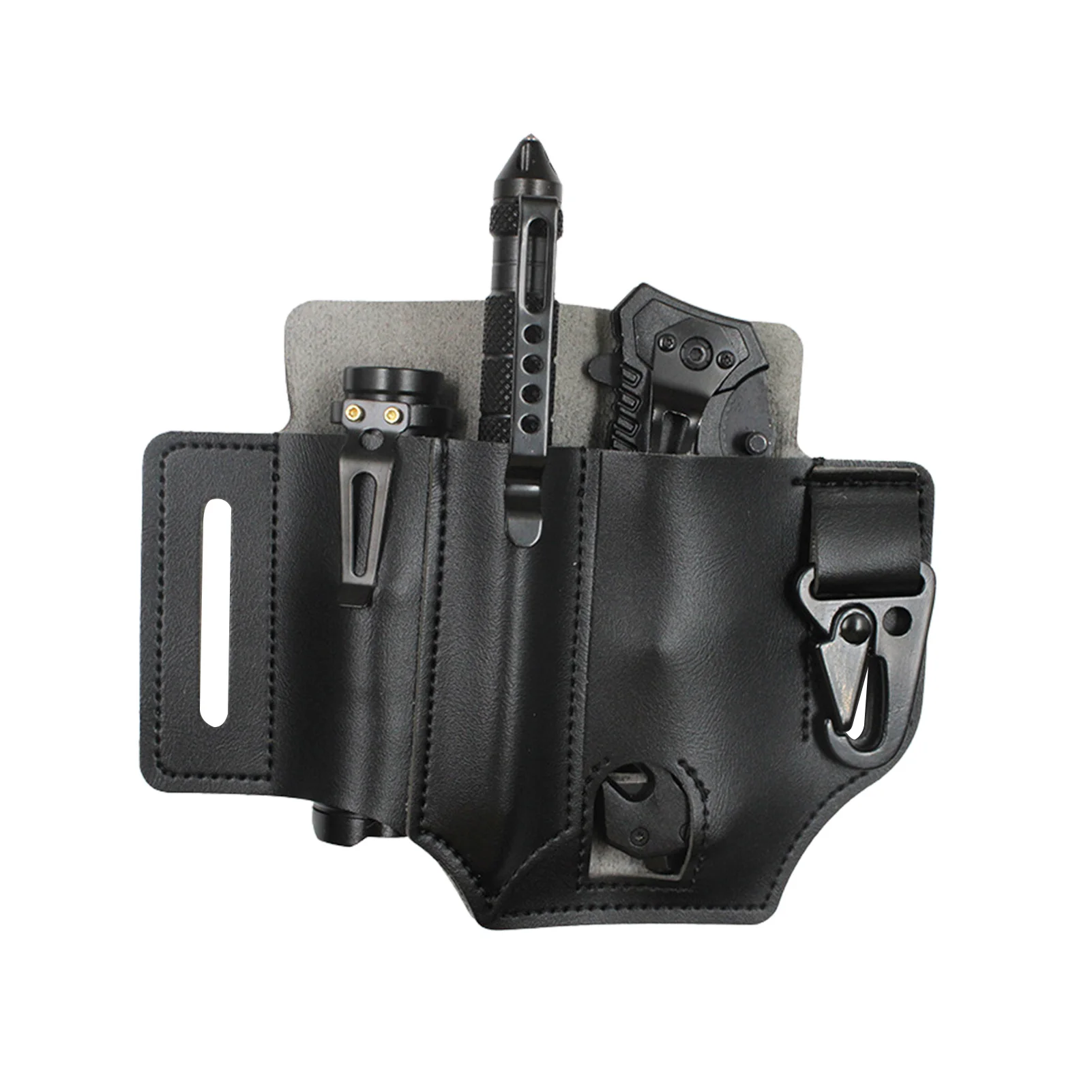 Multi Tool Belt Leather Bag Portable Tool Storage Bag Holster Outdoor Camping Hunting Waist Leather Pocket Fast Shipping