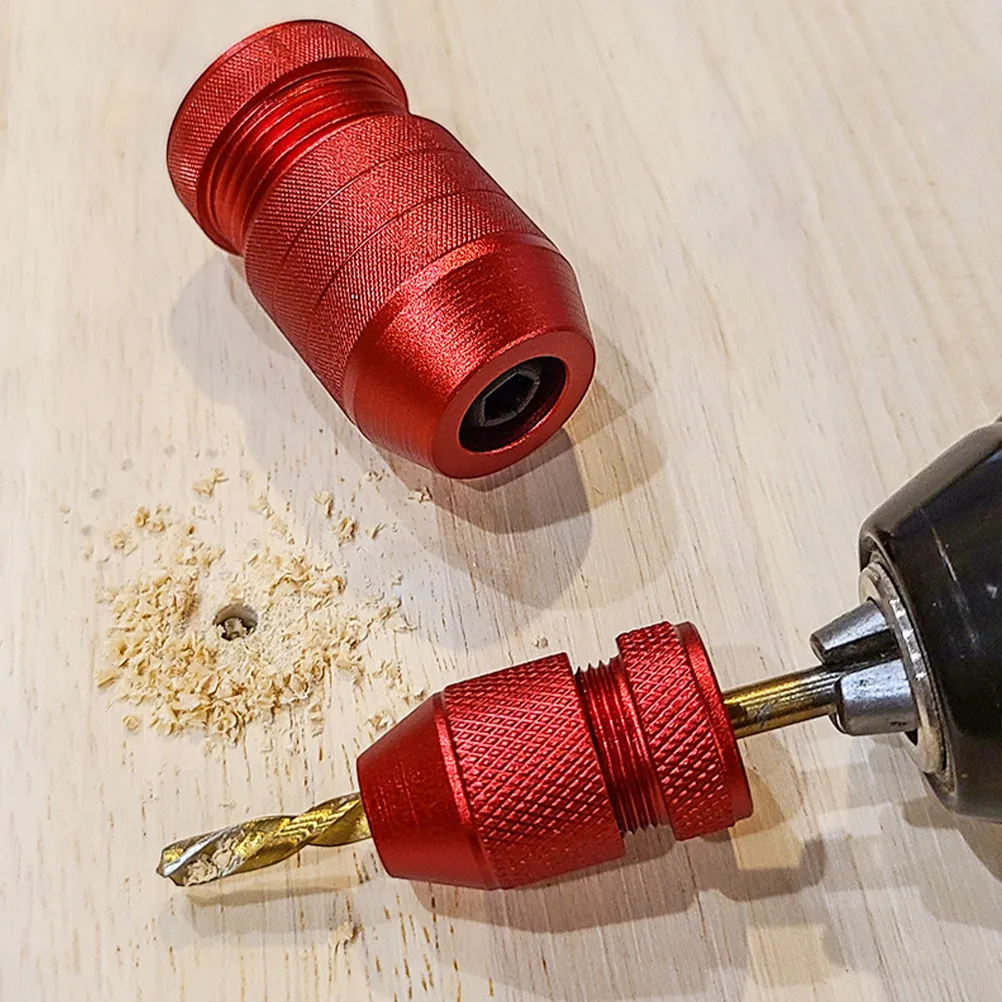 

2Pcs Adjustable Drill Bit Depth Stop Collar Aluminum Alloy Drill Bit Stopper for Wood Metal Plastic Brick Drilling