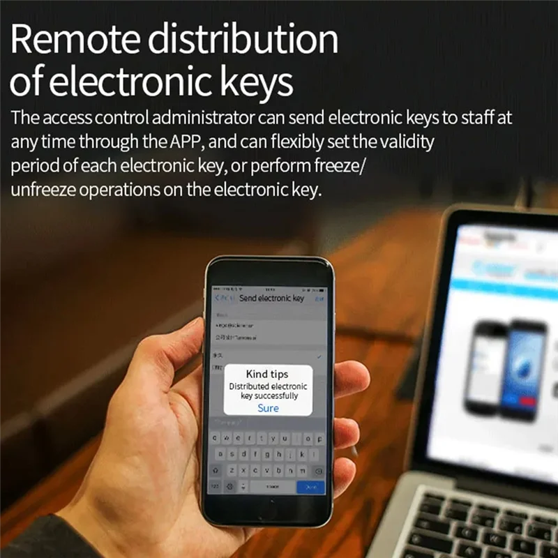 B03B-Nfc Tag Ttlock Einsteckschloss Fingerabdruck Türstatus Sensor G2 Gateway Smartphone App 13,56 MHz (K3F)