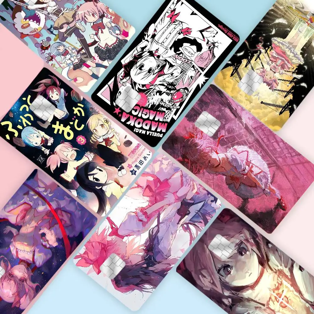 Puella Magi Anime Madoka Magica Game Anime Sticker Film Skin Cover Case for Small Large No Chip Debit