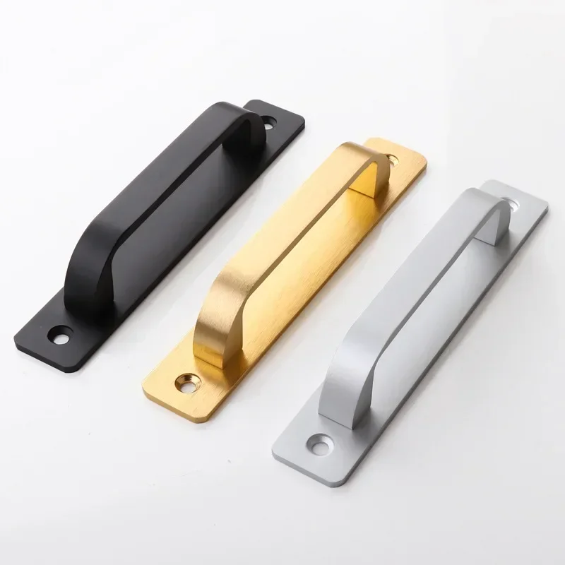 LISM Door and Window Open Handle Balcony Wooden Door Sliding Door Handle Golden Aluminum Warehouse Door Black Kitchen Handle