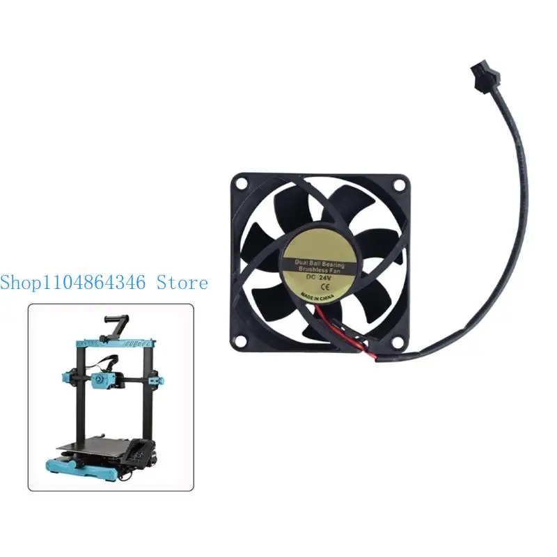 

5asd 7025 24V Cooling Fan Brushless Printer Part For Extruder Coolers Blower Plastic Fan Double Bearing Cooling Fan