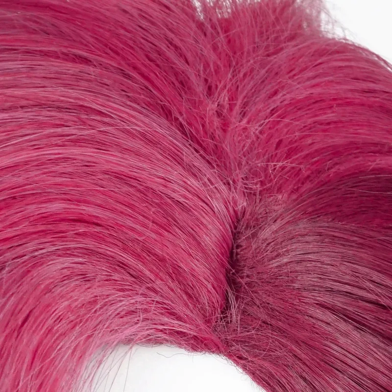 NewGame LOL Arcane Vi Cosplay peluca VI Deep Rose 30cm corto resistente al calor sintético juego de rol Wigs2025