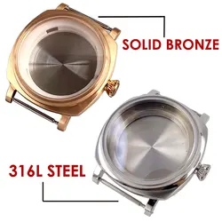 316L/Solid Bronze Diver Watch Case for Radiomir Style Watch 42mm Fit NH34 NH35 NH36 NH38 ETA2824 PT5000 200m Waterproof Sapphire