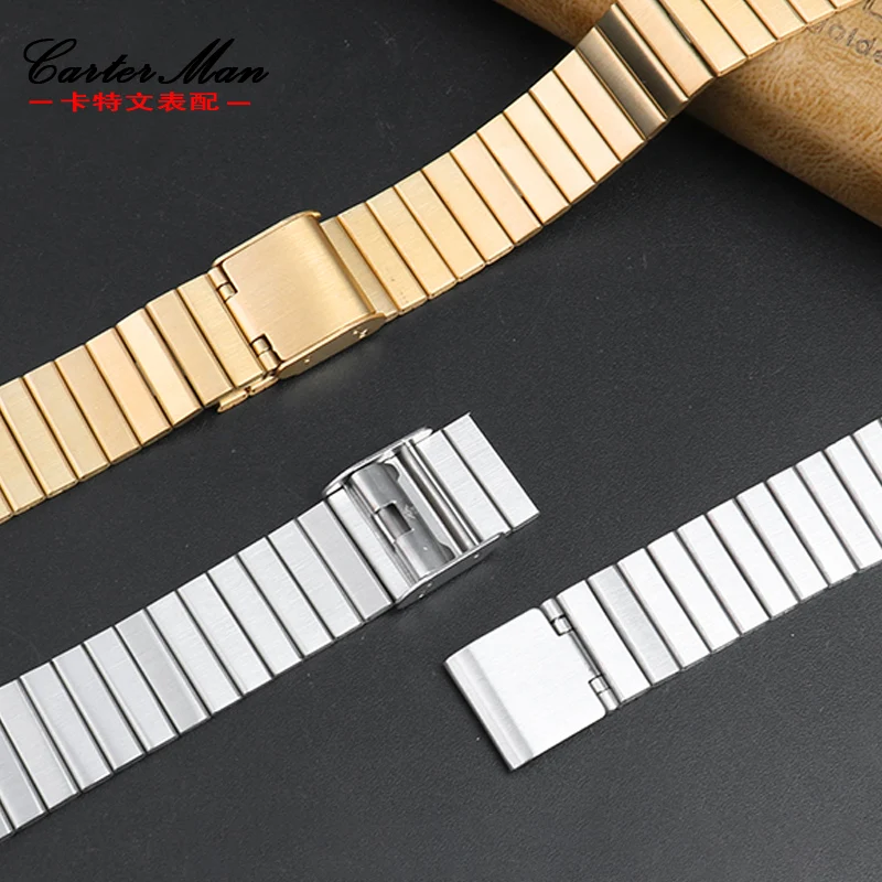 Stainless steel strap 18mm  for Casio Watch small gold watch  AE-1200WGD-1A  A168 / 159 solid core stainless  wristband bracelet