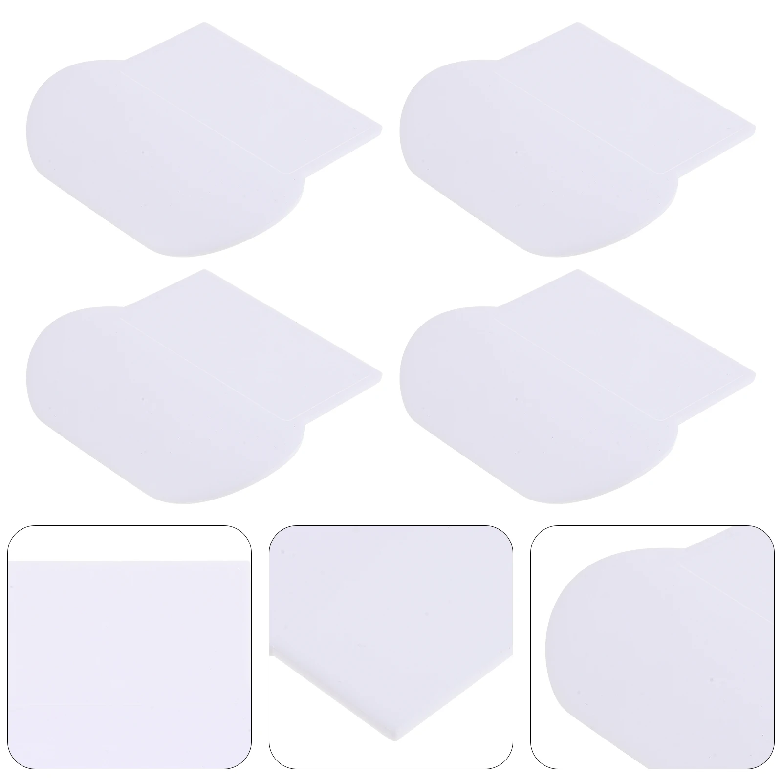 

4pcs Toilet Seat Lifter Grey Smooth Anti Touch Hygienic Handle Most Lids Comfortable Use Bathroom Facility