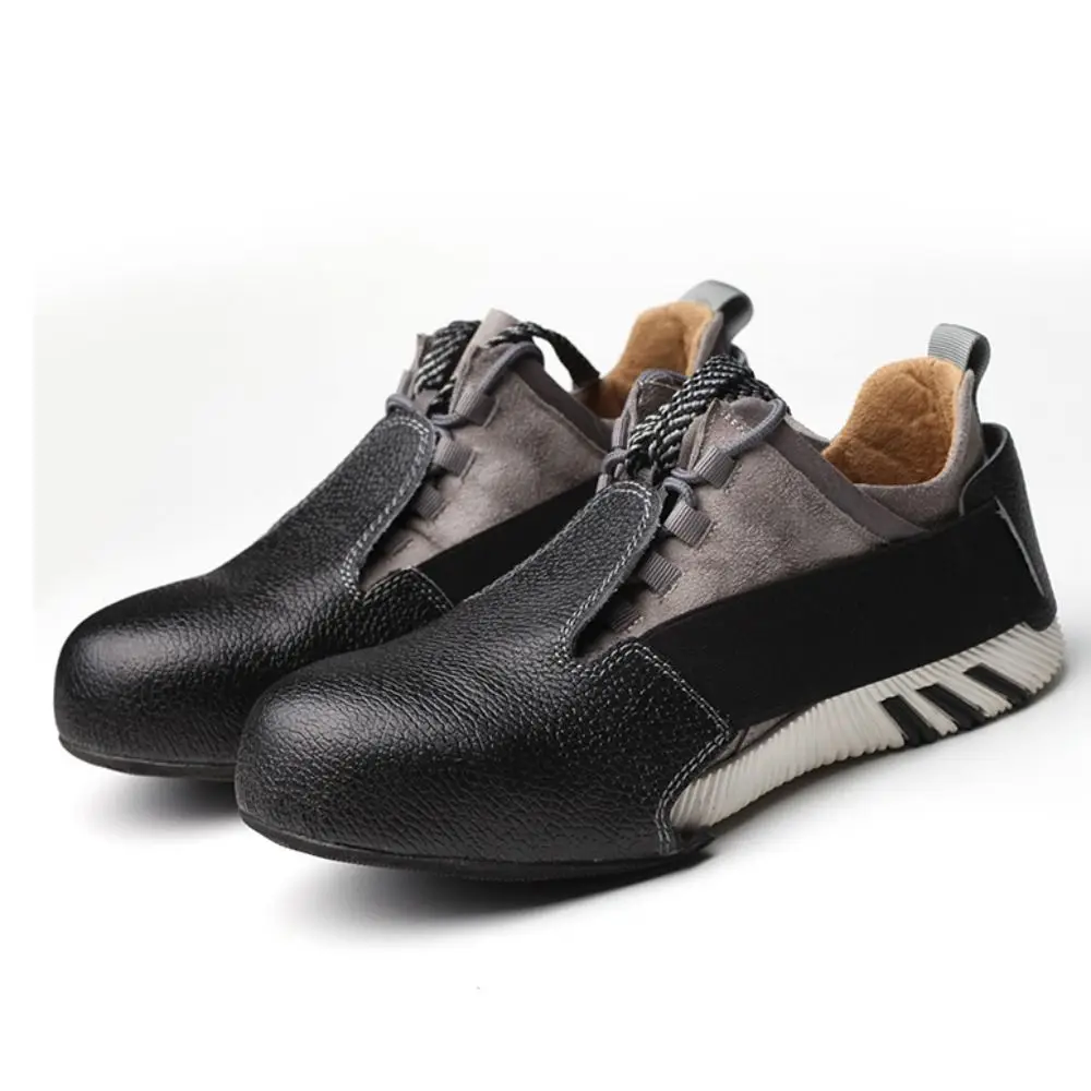 

Многофункциональные защитные накладки на обувь с металлическим носком из воловьей кожи, универсальные, черные, противоскользящие, унисекс