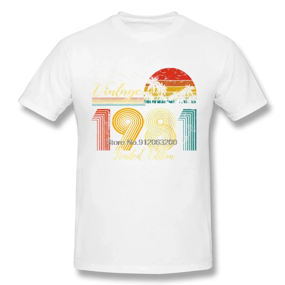 Vintage 42 Year Old Outfit Gift To Dad Graphic Print T-Shirt Vintage 1981 Best Cassette Tape Trend Harajuku Graphic T Shirts