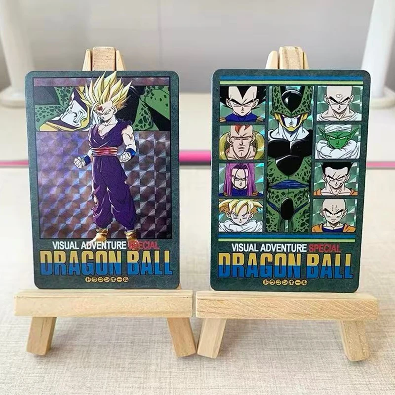 Anime Dragon Ball DIY ACG Son Gohan Cell Chichi Vegeta Yonsei Son Goku Piccolo Krillin Trunks Collectible Card Birthday Toy Gift