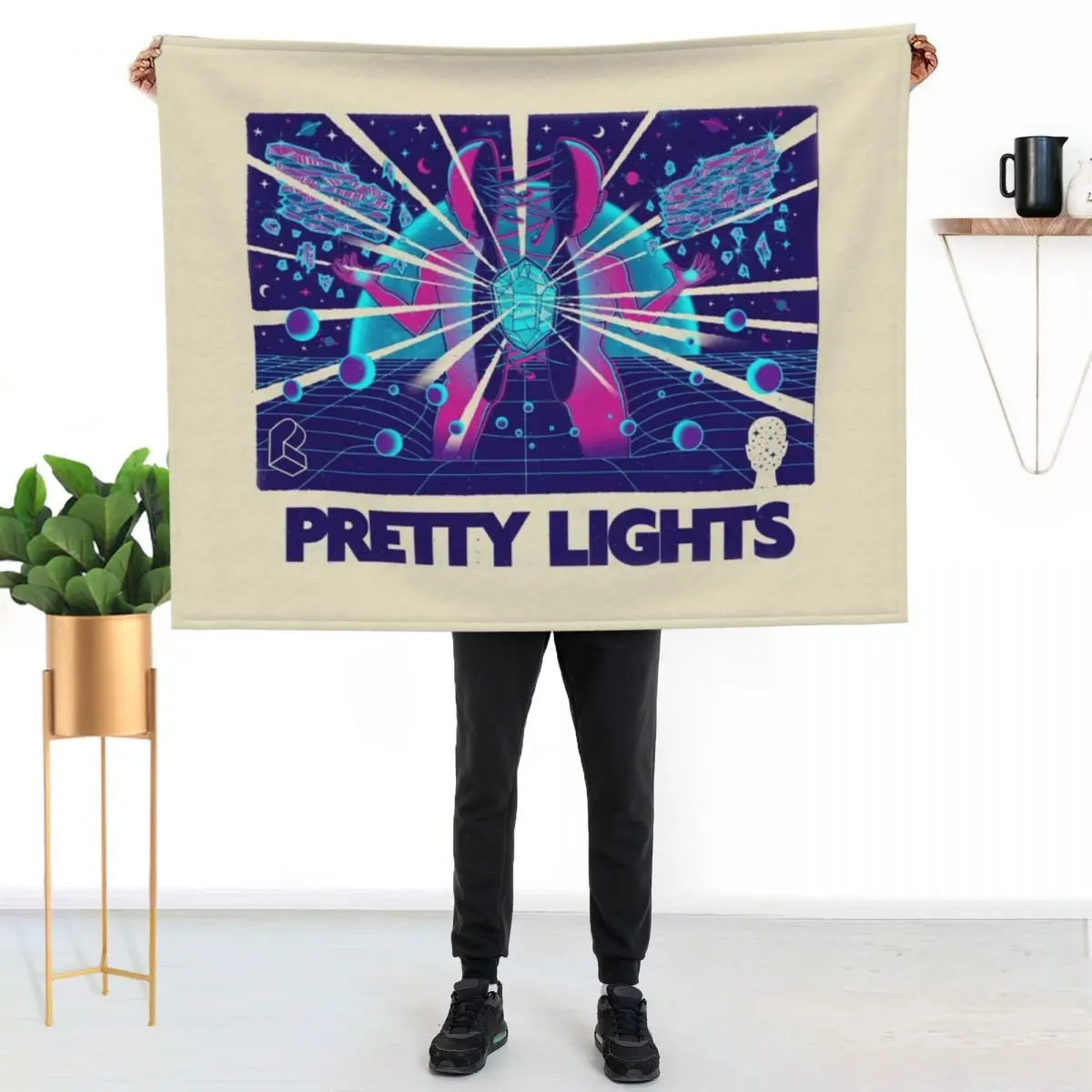 Pretty Lights Throw Blanket Soft Plush Plaid Single Soft Plaid Bed linens Quilt bed plaid Blankets