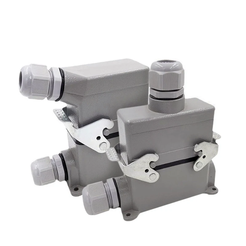 Heavy Duty Connectors HDC-HE-010-1/2/3/4 F/M 10pin 16A Screw connection Industrial rectangular Connector plug