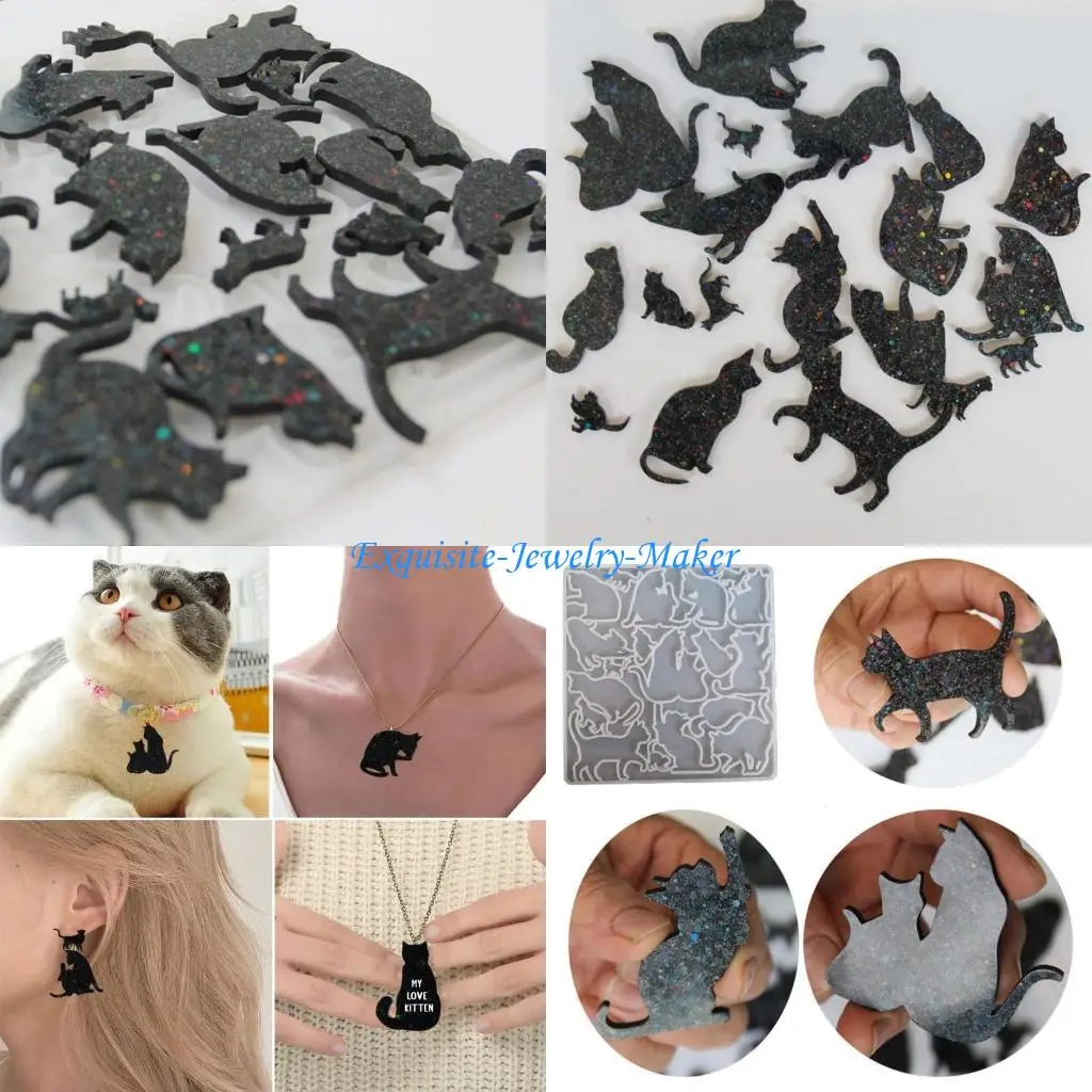 

24TF Paname Silicone Molds Unique Earrings Resin Mold Keychain Pendant Silicone Mold DIY Jewelry Casting Mould Neckalce Mold