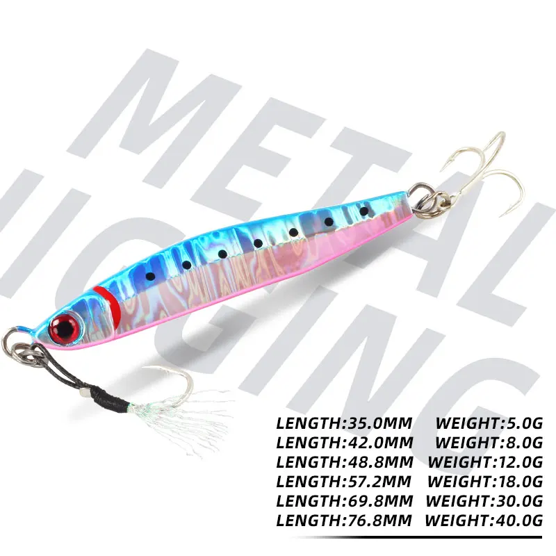 Sihirli Çalışmalar Metal Jig Balıkçılık Jig Ürünleri 5G 8G 12G 18G 30G 40G Balıkçılık Lures Balıkçılık Malzemeleri Yapay Yem Deniz Balıkçılığı Jig