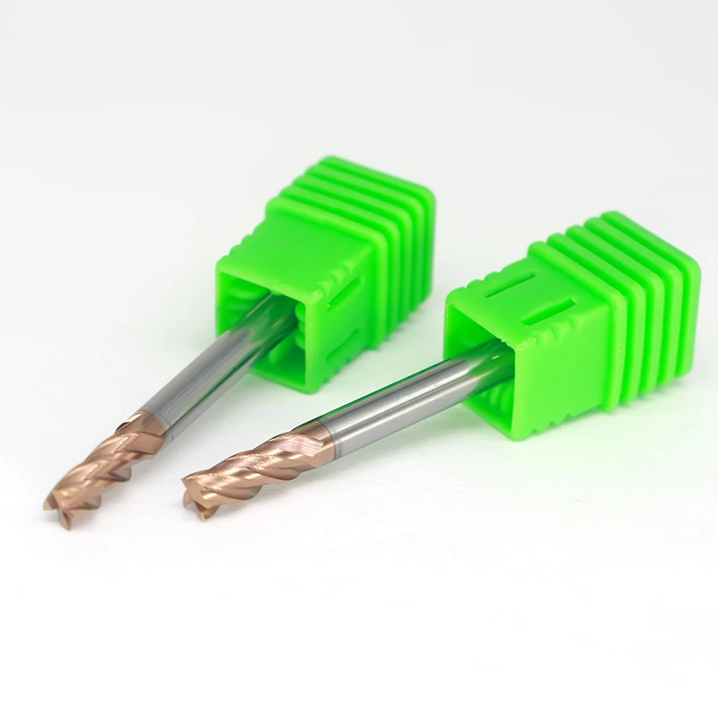 

HRC55 Carbide End Mill 4 Flutes Copper Milling Cutter Alloy Coating Tungsten Steel Cutting Tool For CNC Maching End mills
