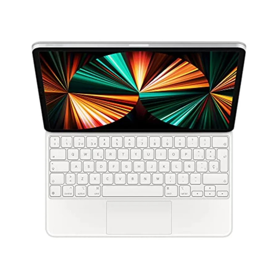 

iPad Pro 12.9 inch 3rd6th gen and iPad Air (M2) keyboard case with built-in trackpad aluminum body space gray premium typing ex