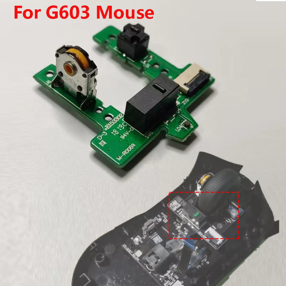 

1PC Mouse Encoder Wheel Scroll Click Switches Board for Logitech G603 Mouse Wheel Board Replacement Mouse Micro Switch Button